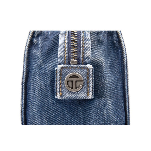 Large Telfar Denim Shopper- Blue - Picture 6 of 9
